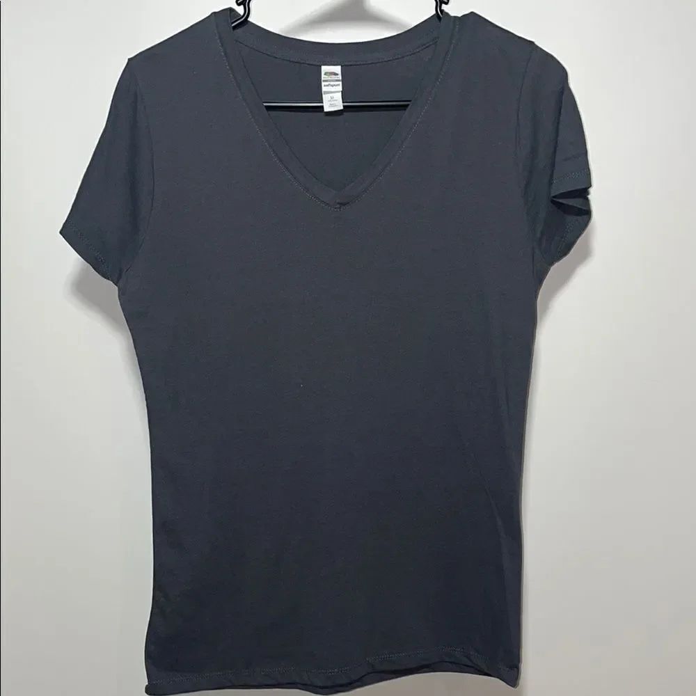Classic Black V-Neck Women's Top